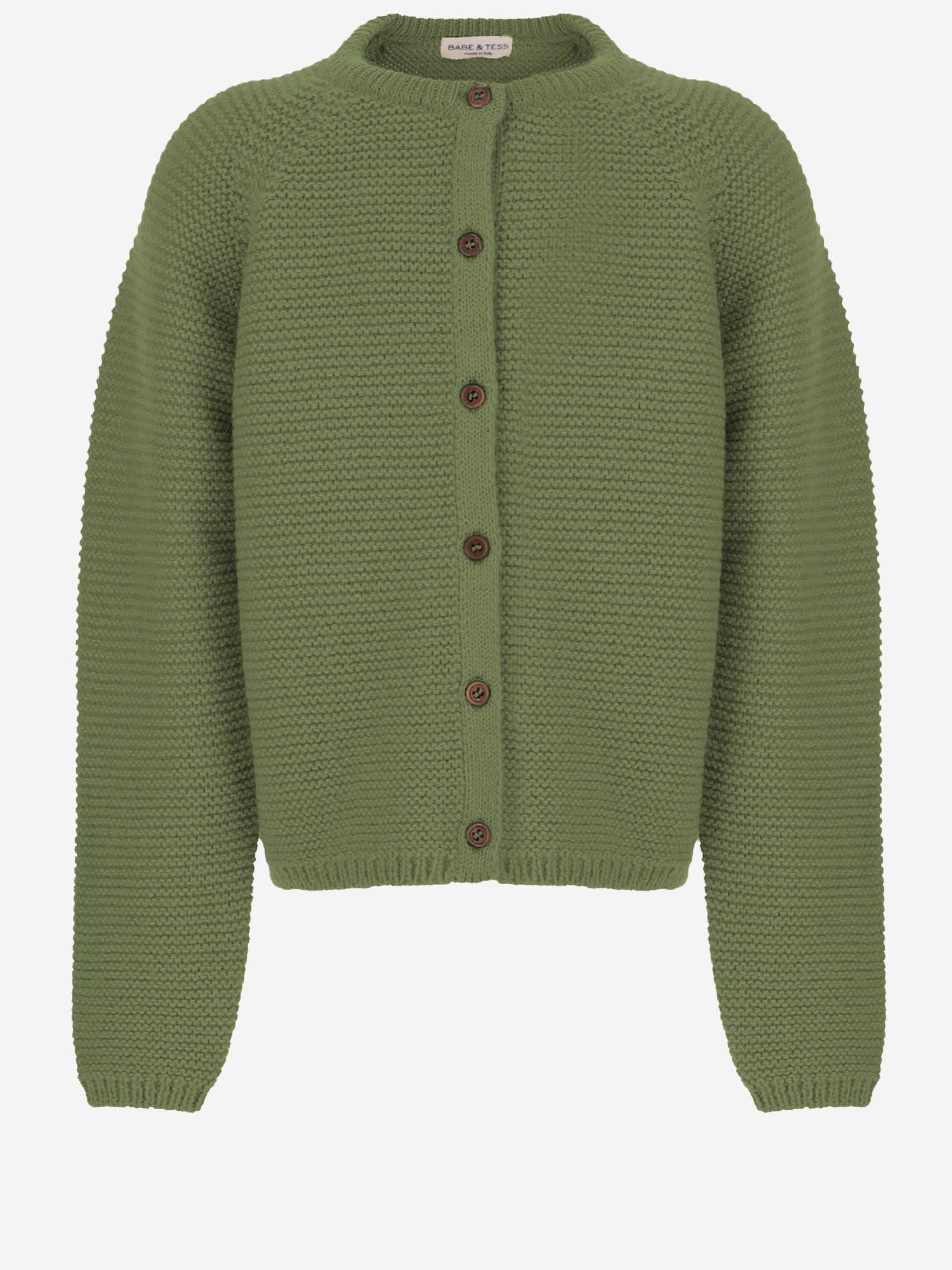 babe & tess alpaca blend cardigan