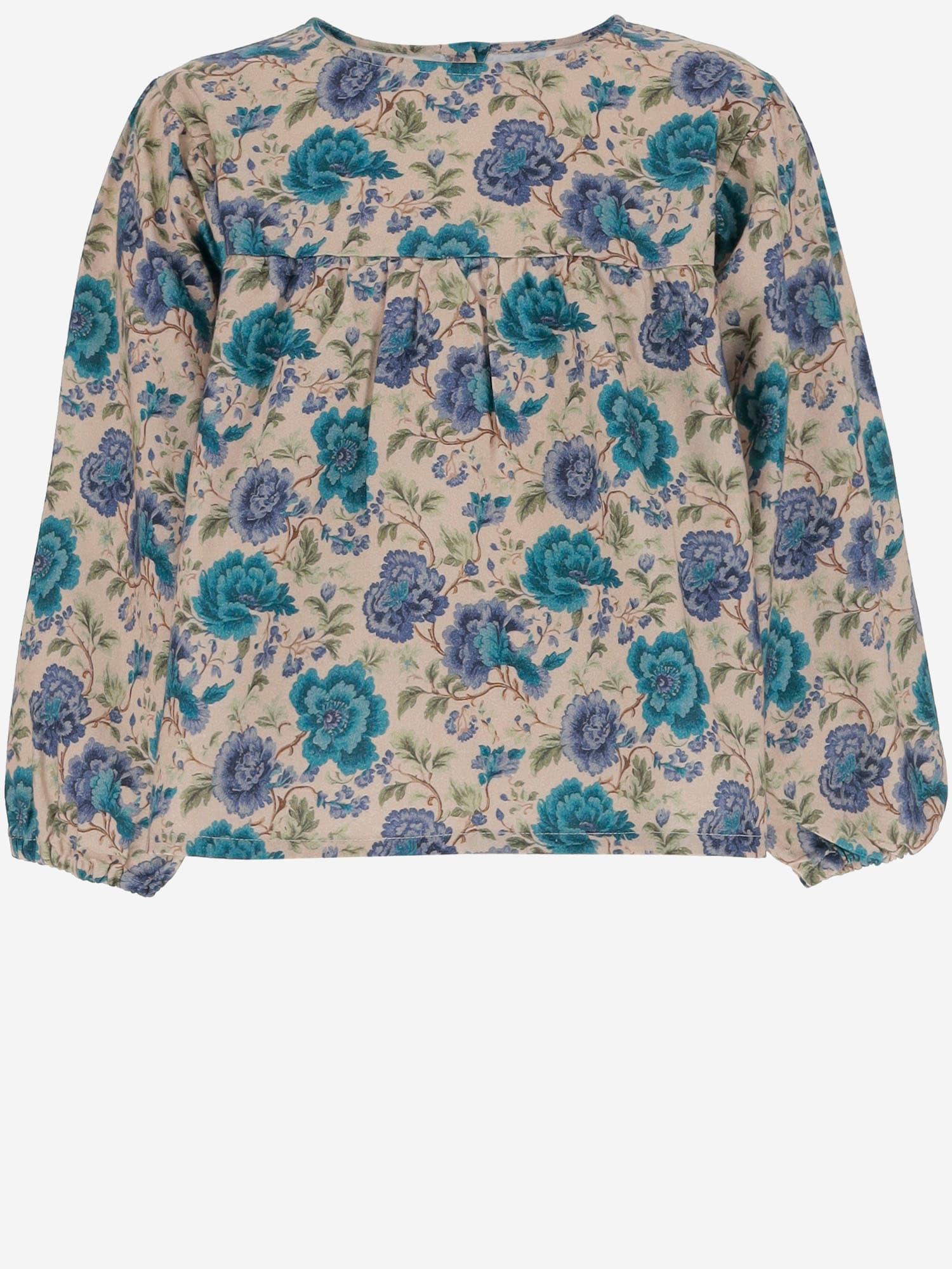 babe & tess cotton dress with floral pattern