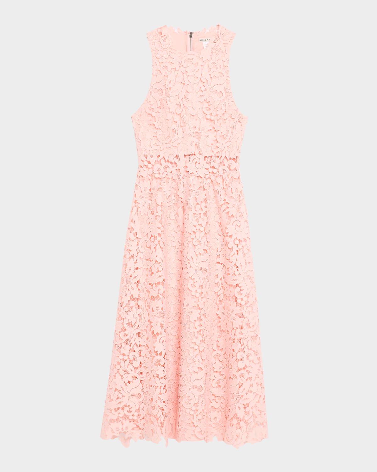 babette lace midi dress