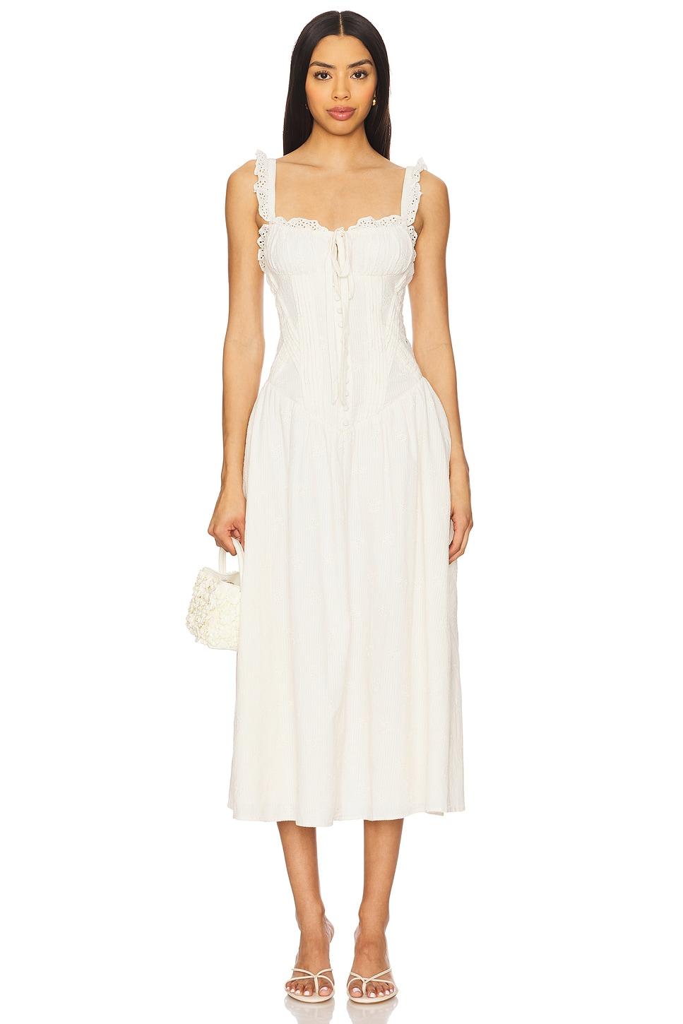 baby daisy poplin midi dress