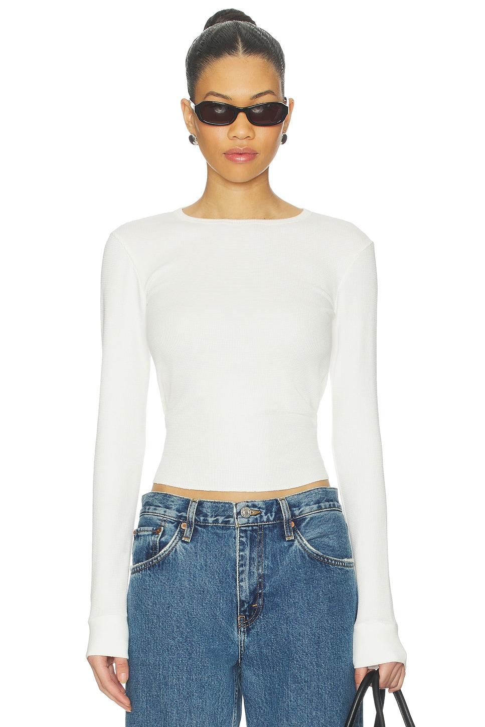 baby waffle long sleeve top