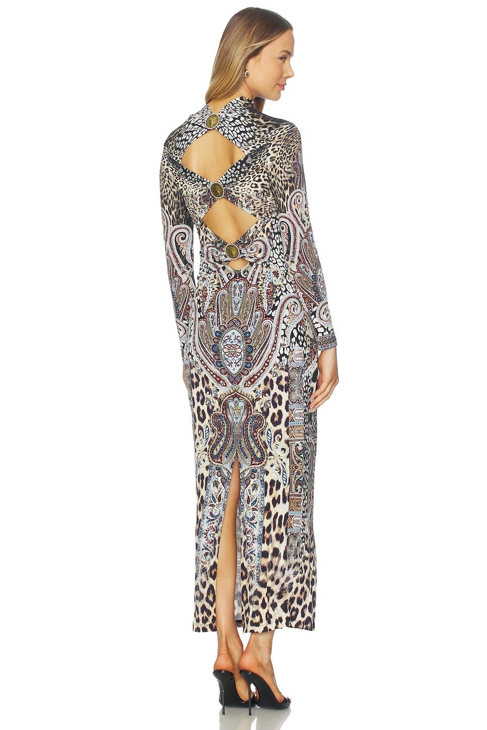 back detail jersey dress