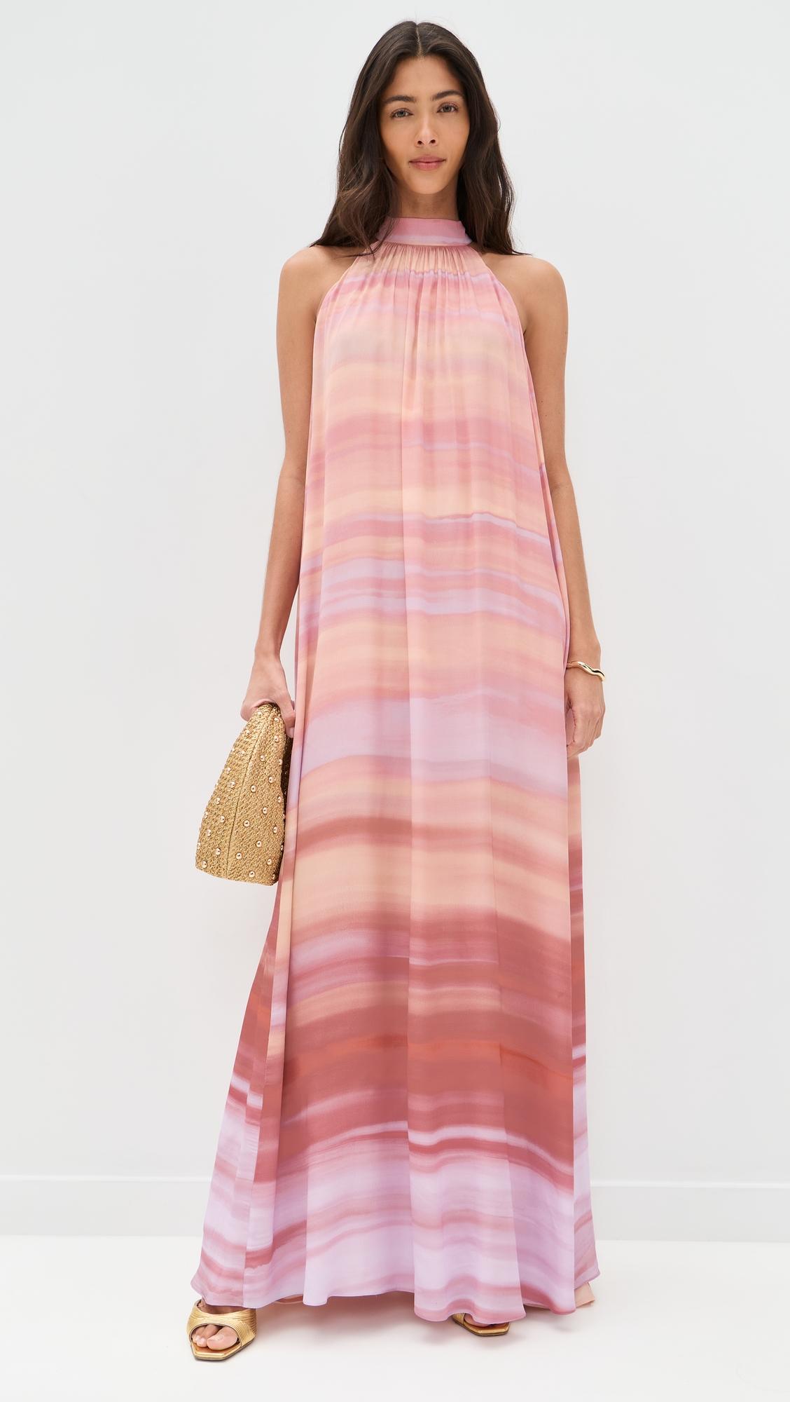 back ties maxi dress