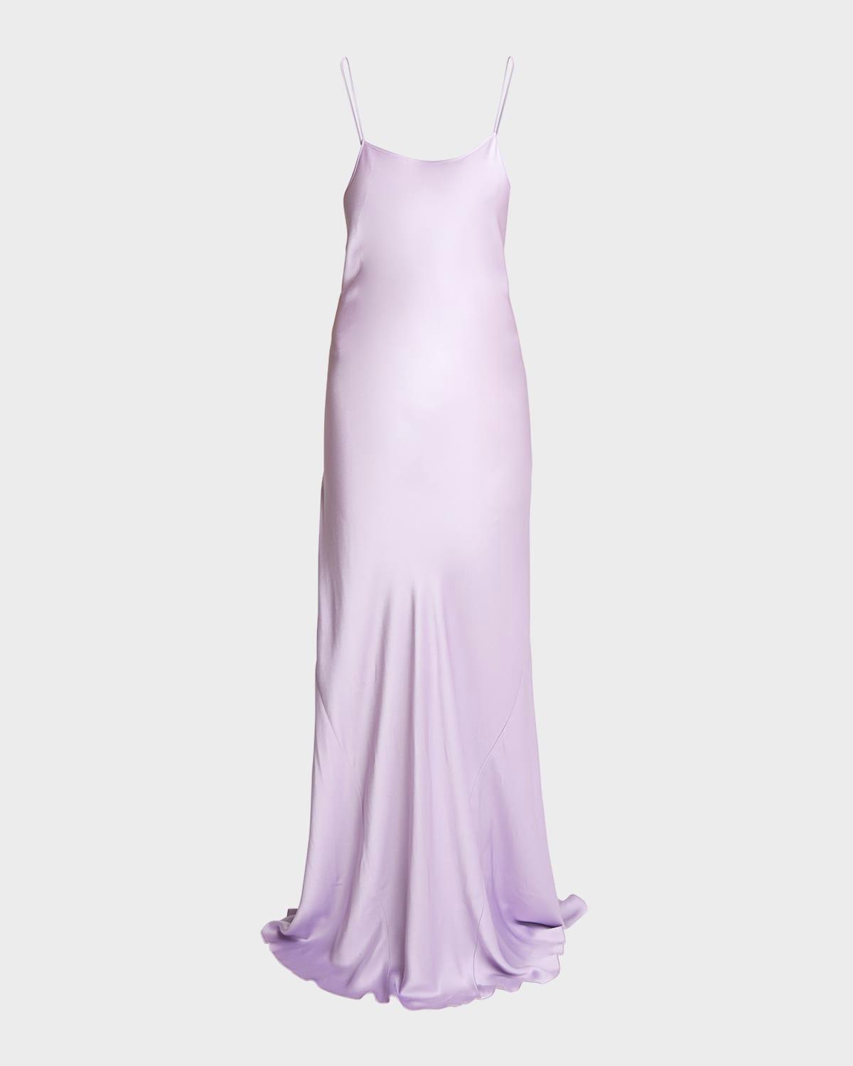 backless maxi cami slip dress