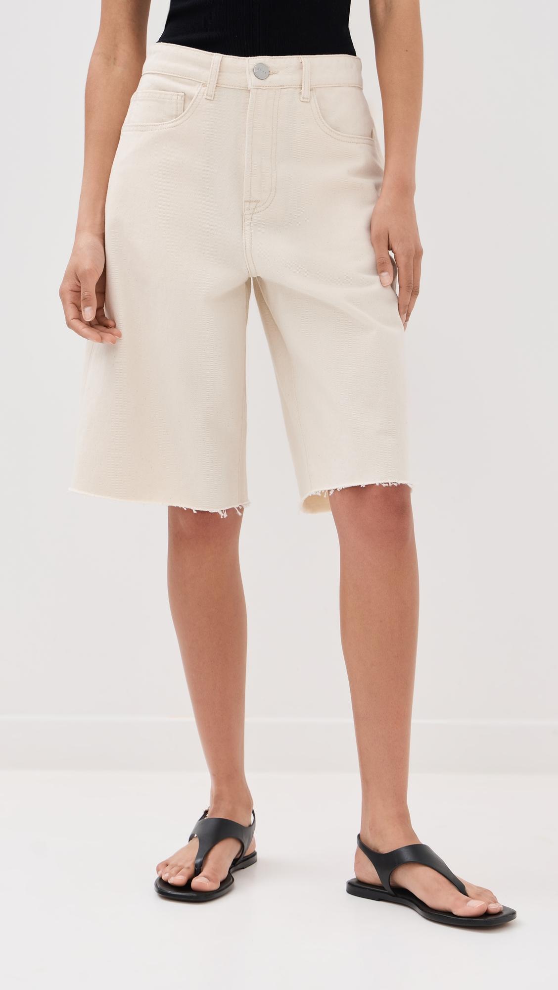 baggy fit denim shorts