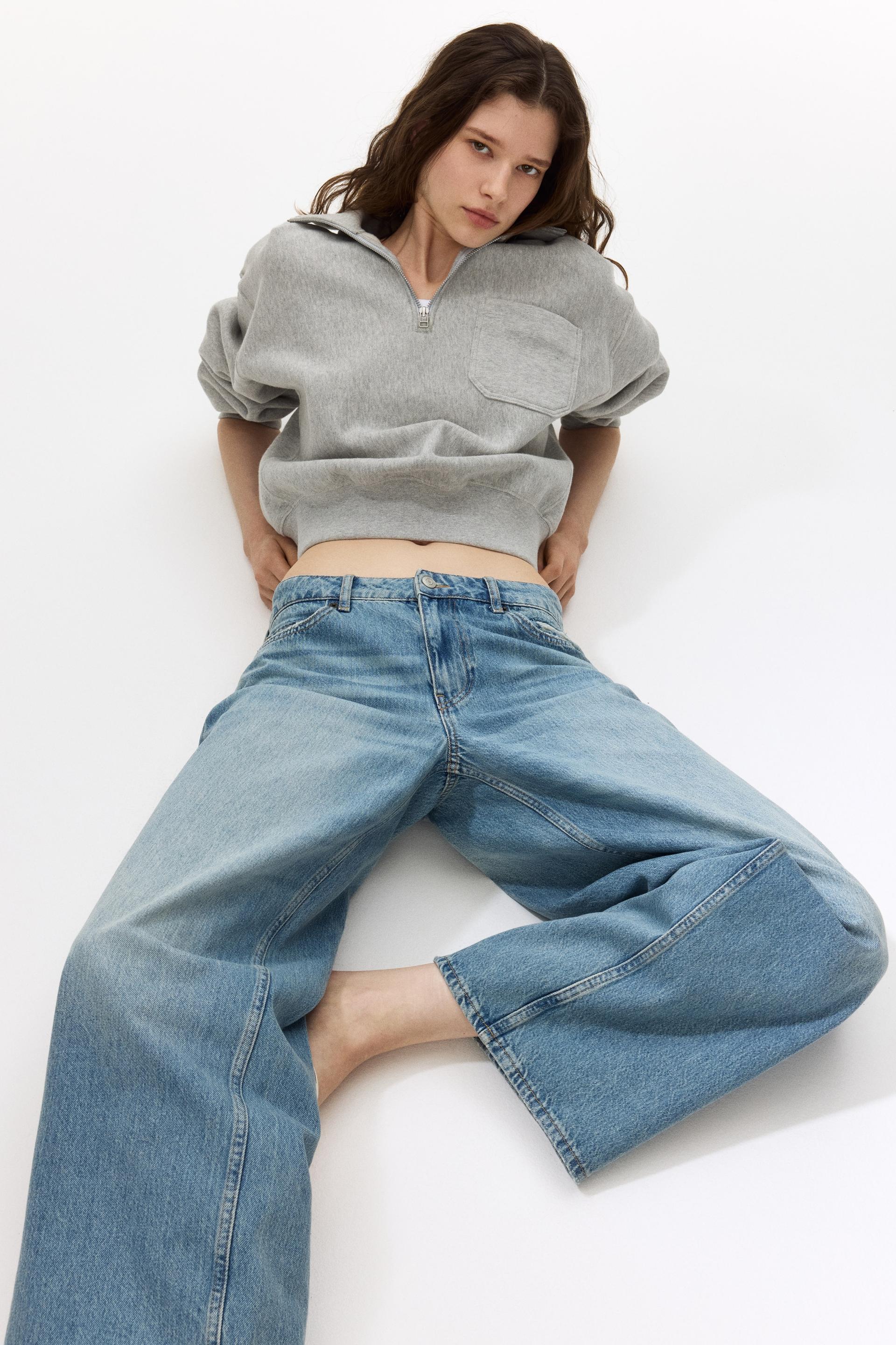 baggy low waist jeans