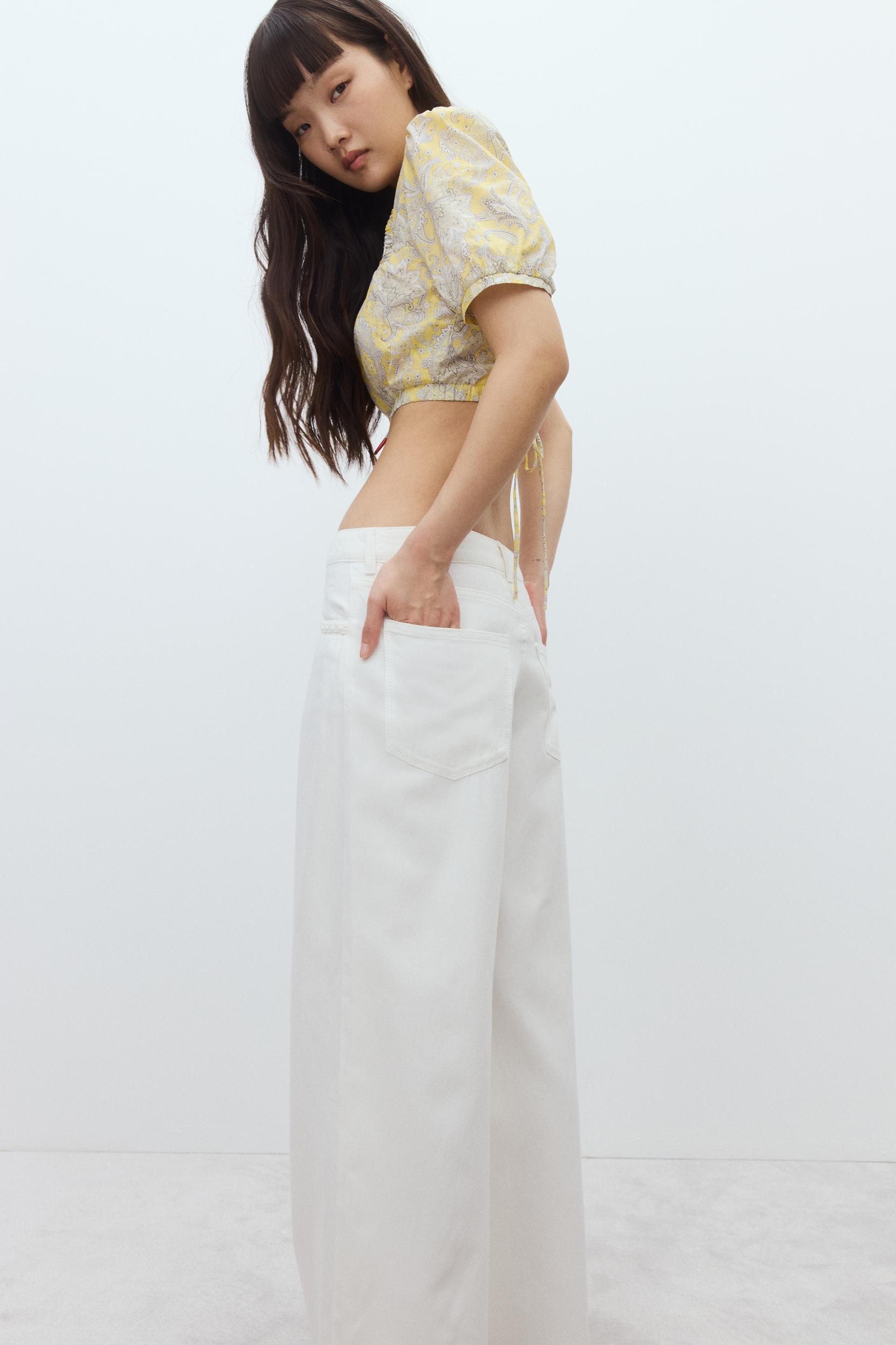 baggy wide low jeans