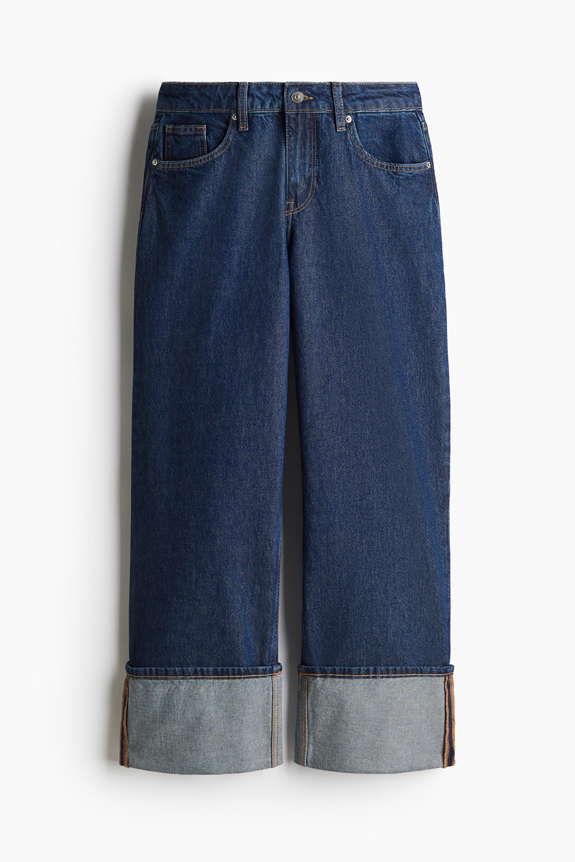 baggy wide low jeans