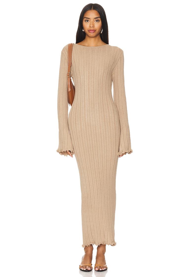baha long sleeve maxi dress