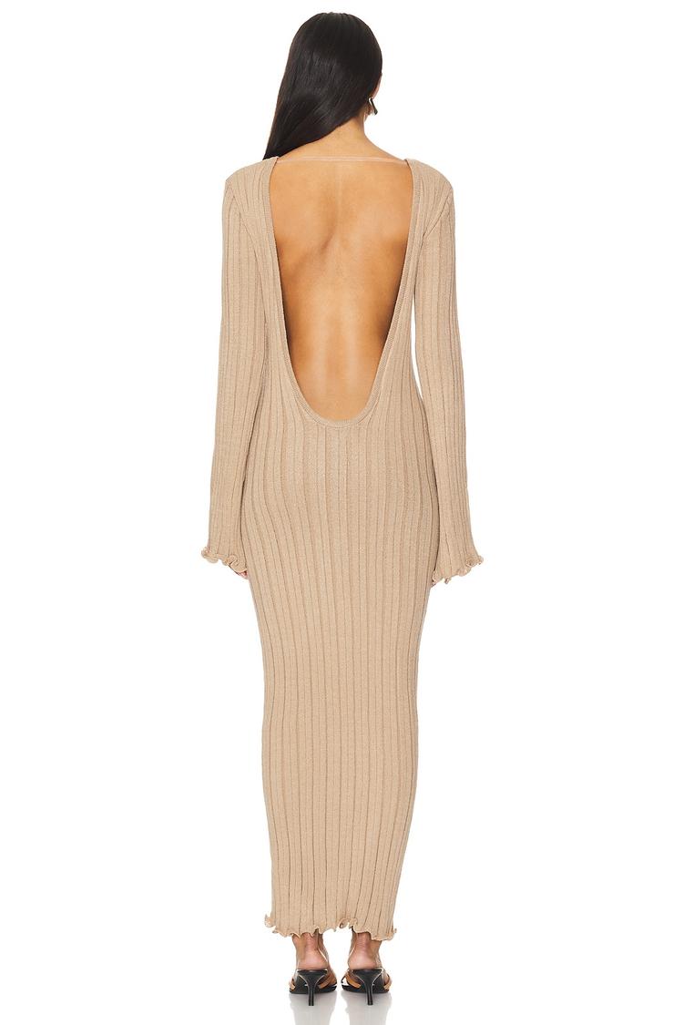baha long sleeve maxi dress