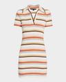 bailey stripe short-sleeve polo dress