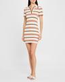 bailey stripe short-sleeve polo dress