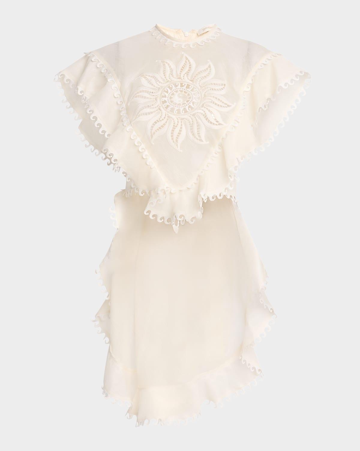 balance embroidered waterfall top