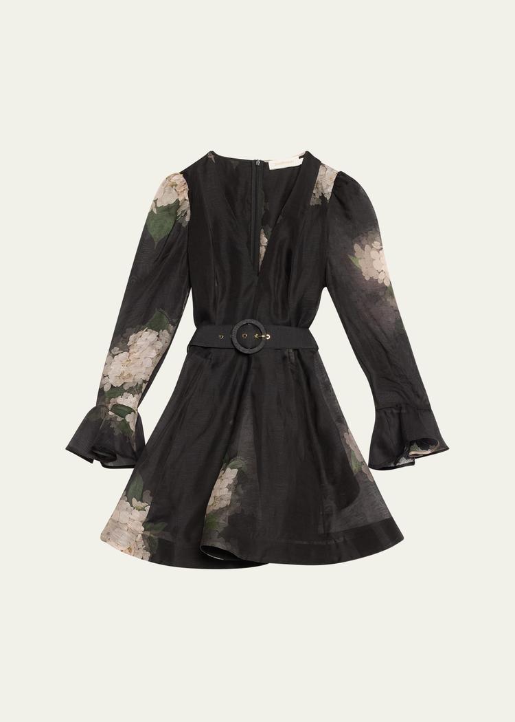 balance long-sleeve mini dress