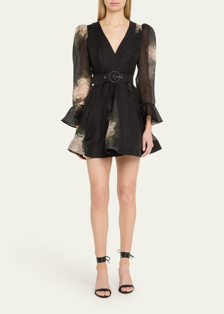 balance long-sleeve mini dress
