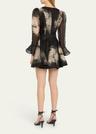 balance long-sleeve mini dress