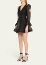 balance long-sleeve mini dress