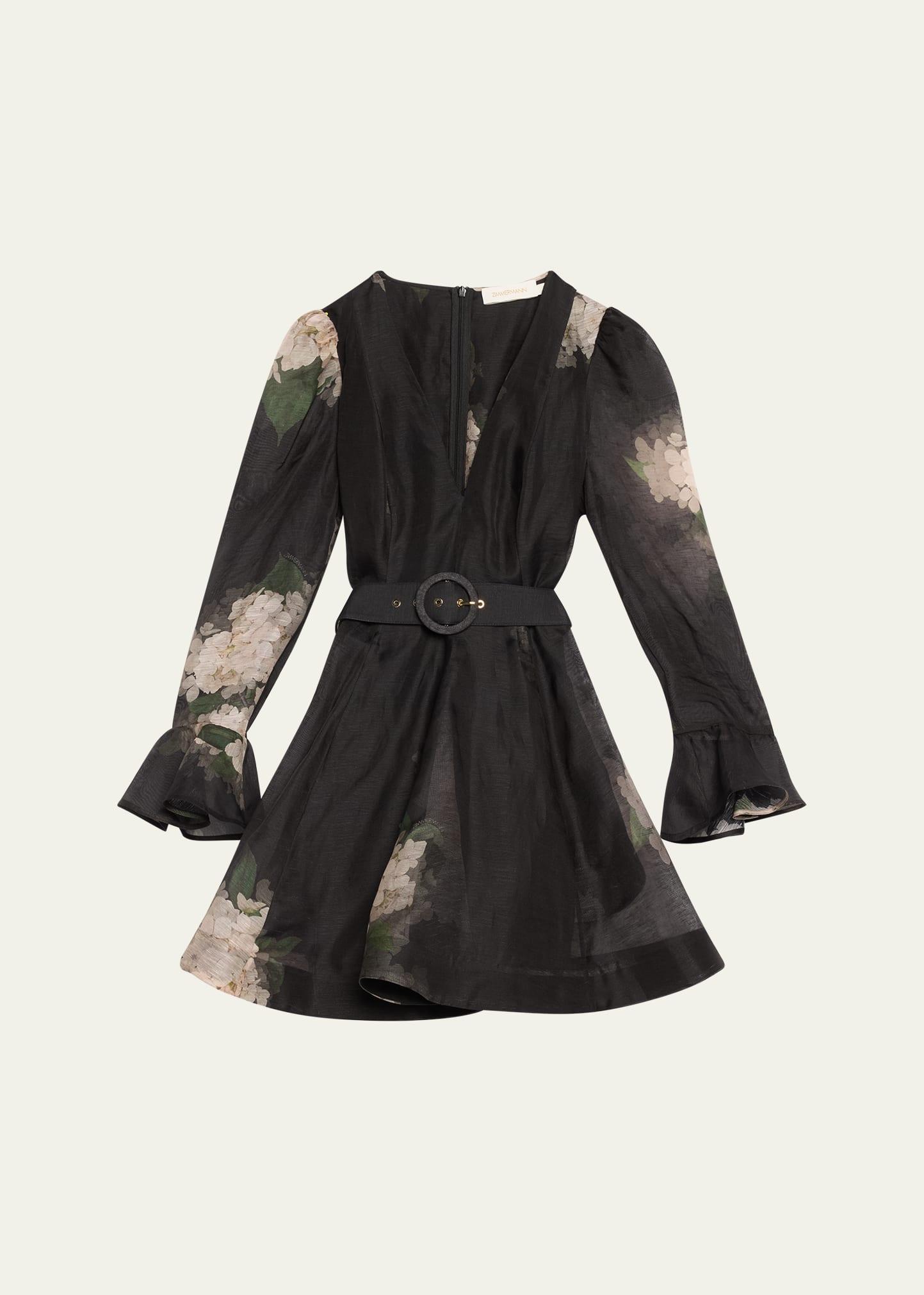 balance long-sleeve mini dress
