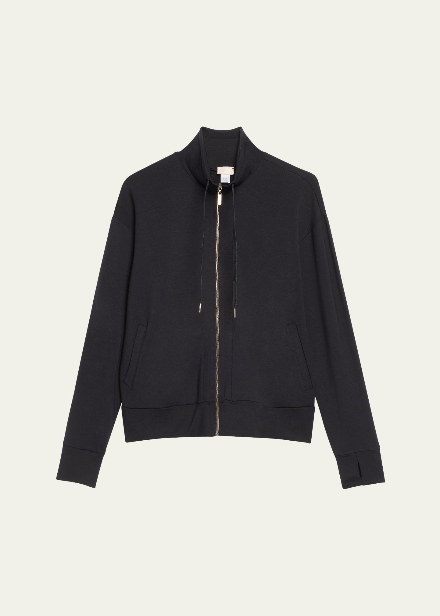 balance zip-front french terry jacket