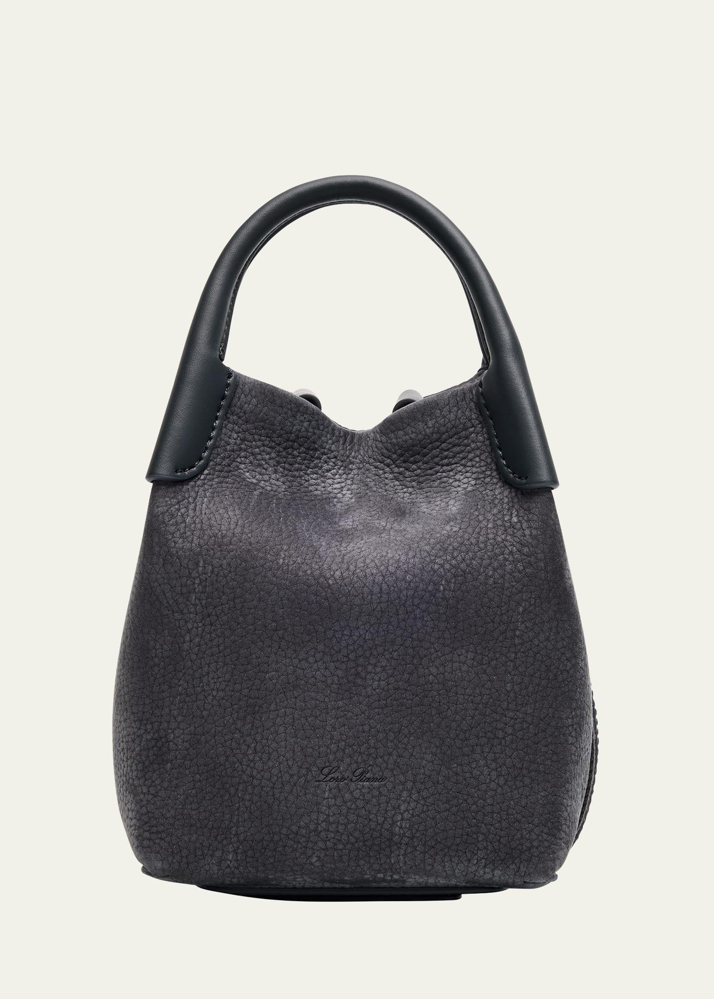bale micro grained nubuck shoulder bag
