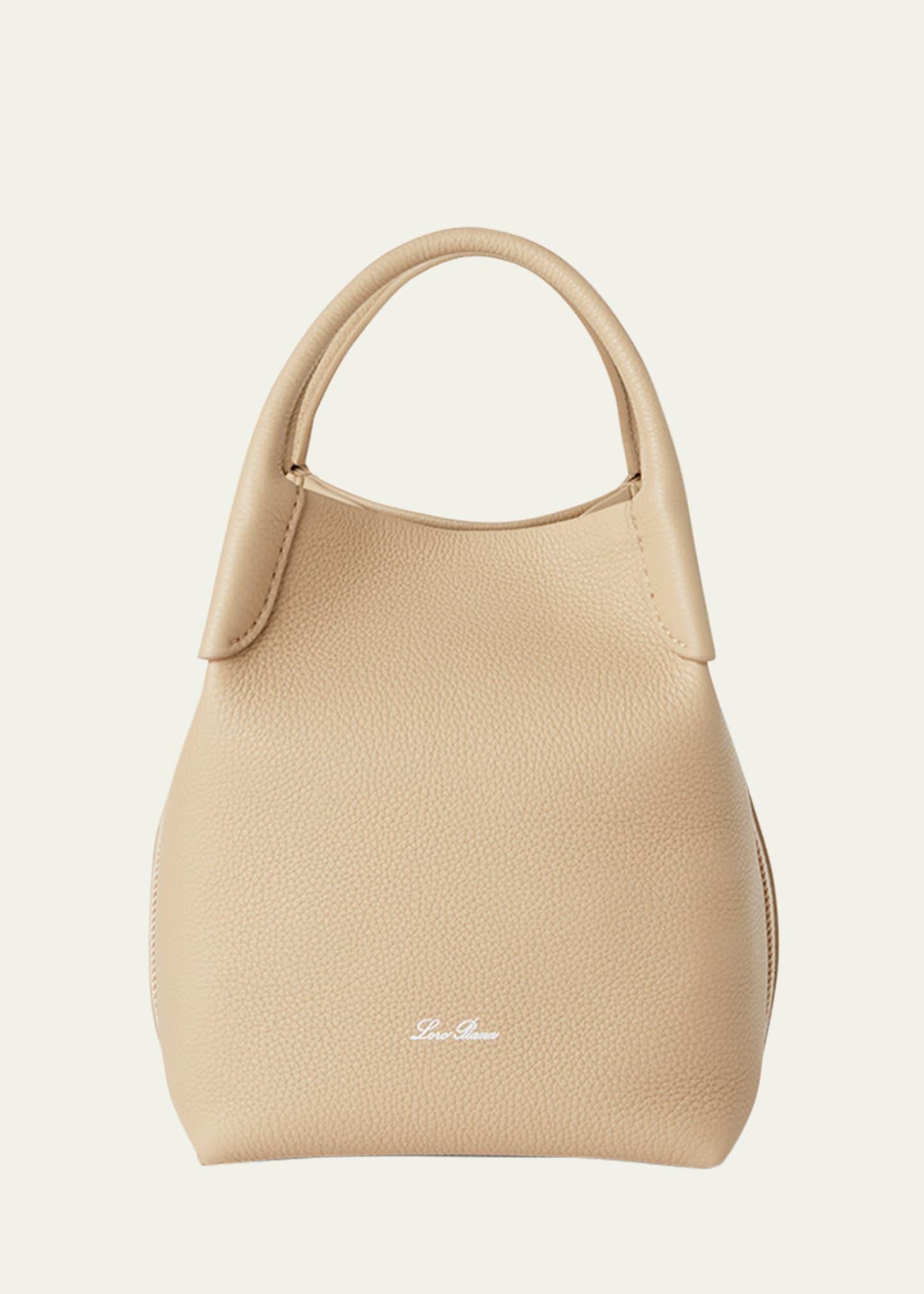 bale small leather top-handle bag