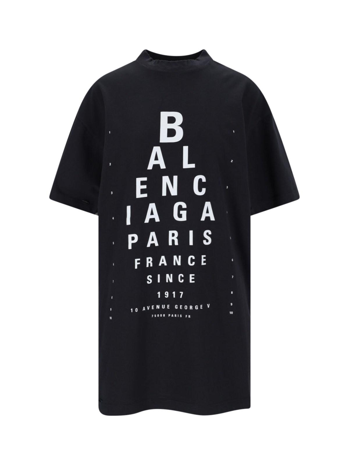 balenciaga "optical" t-shirt