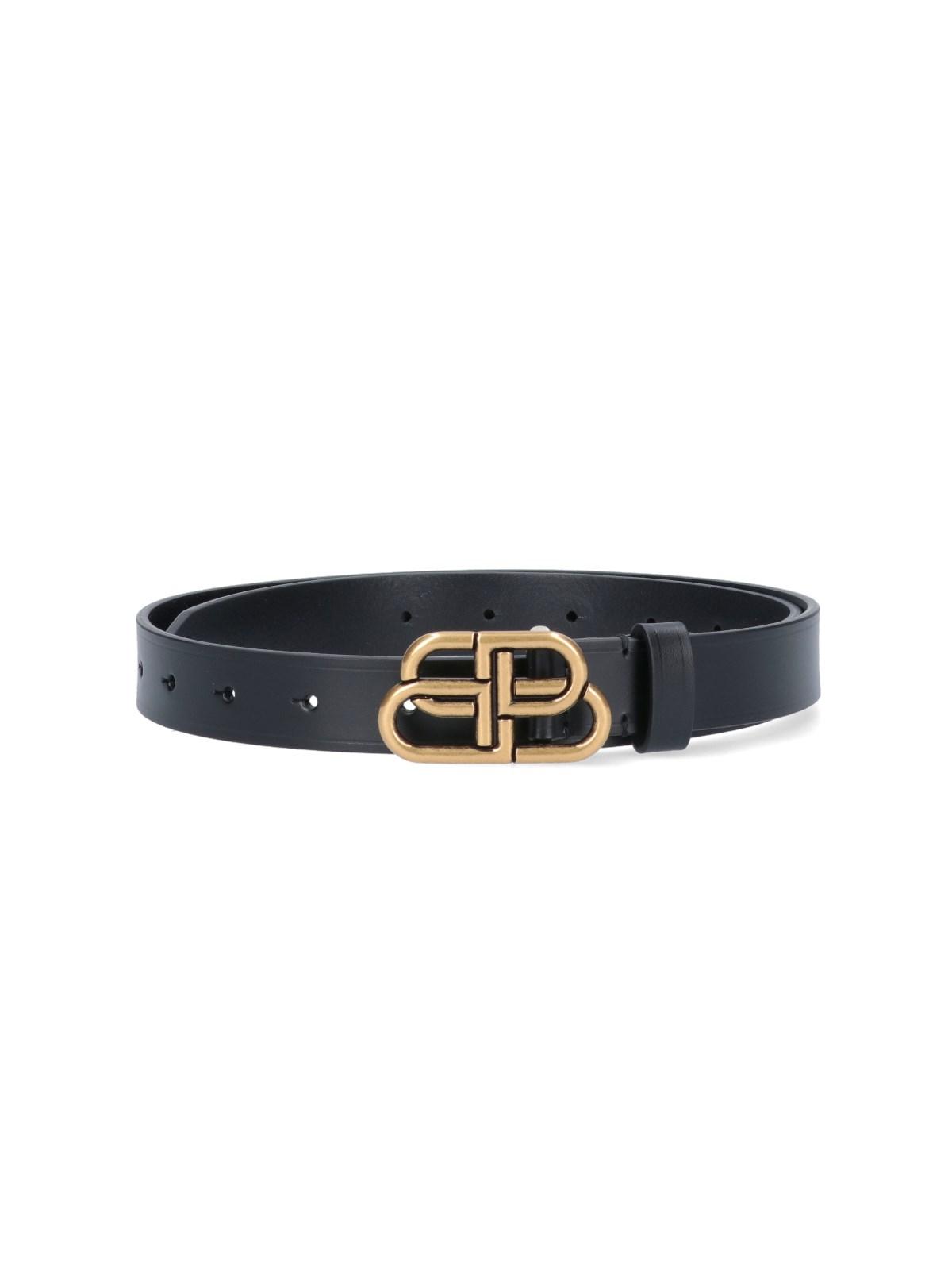 balenciaga 'bb' logo belt