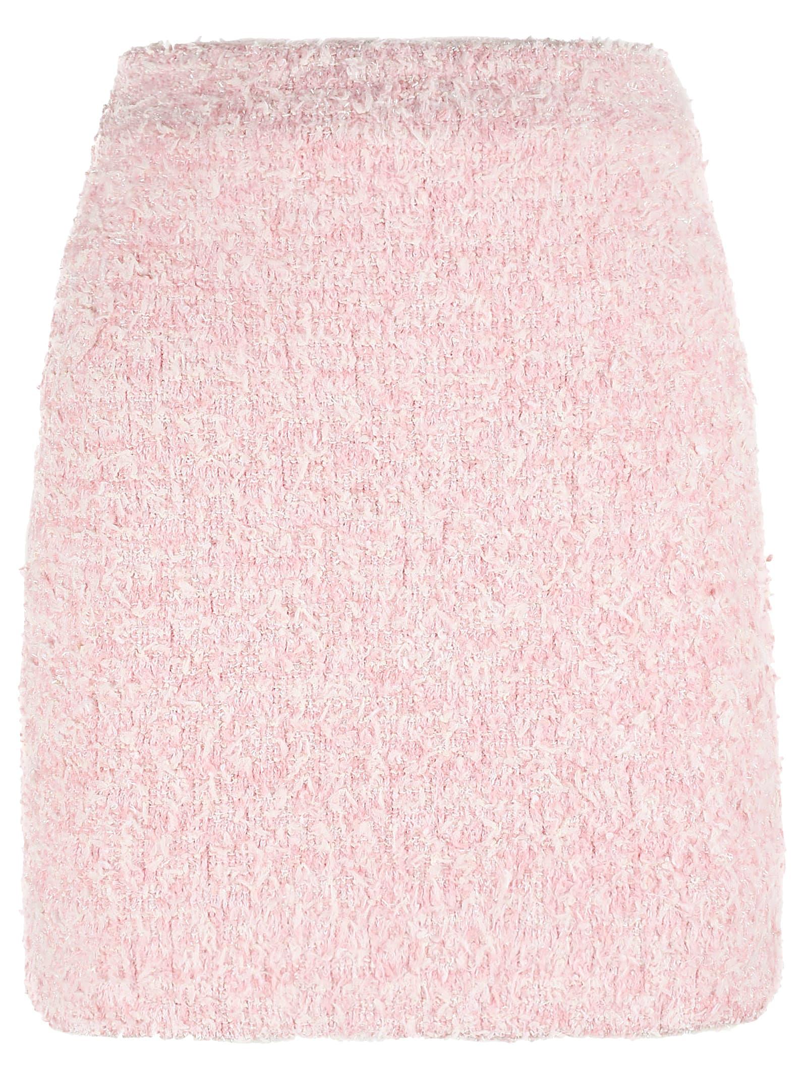 balenciaga back zip short skirt