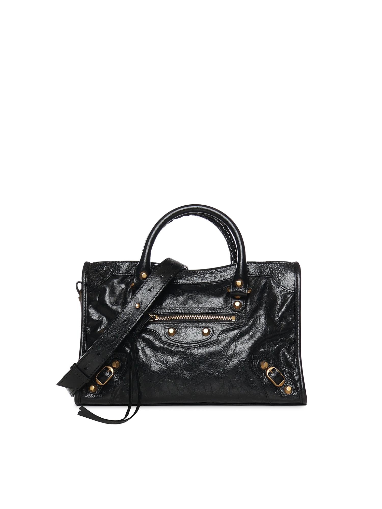 balenciaga bags black lambskin - women
