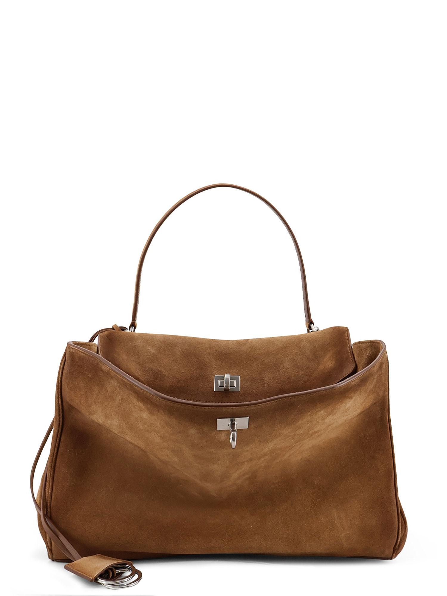 balenciaga bags brown pelle - women