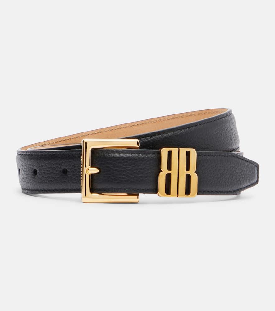 balenciaga bb leather belt
