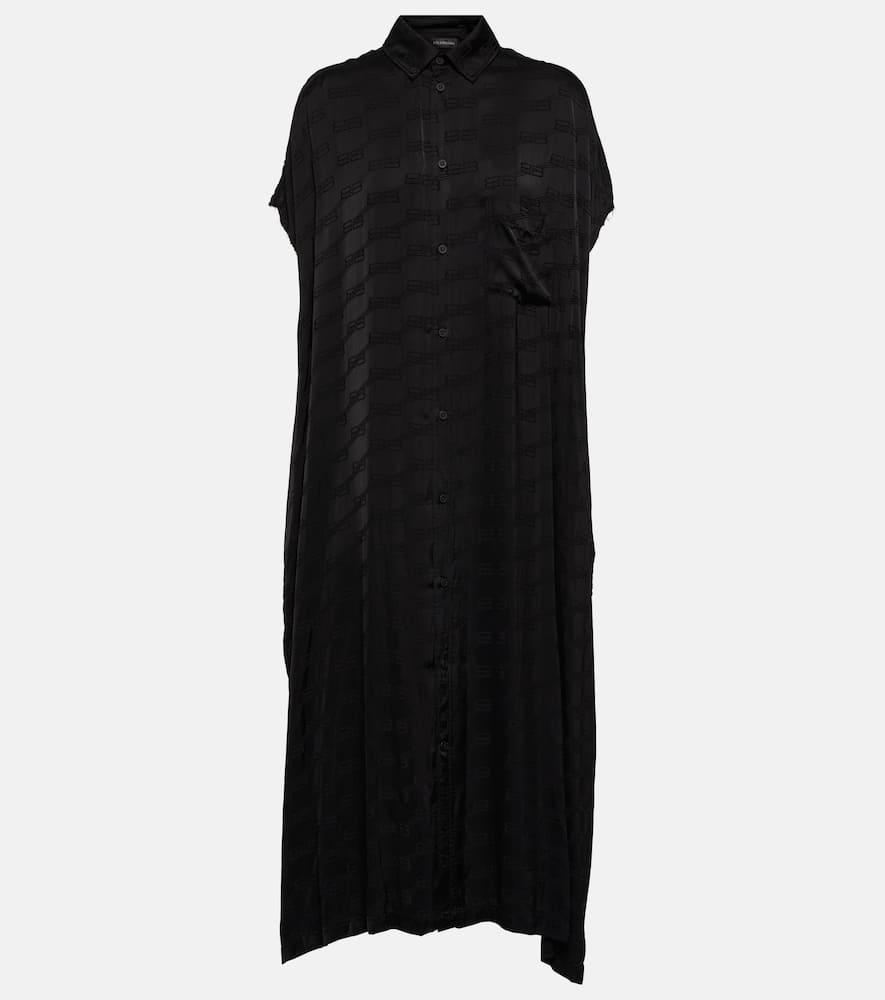 balenciaga bb midi shirt dress