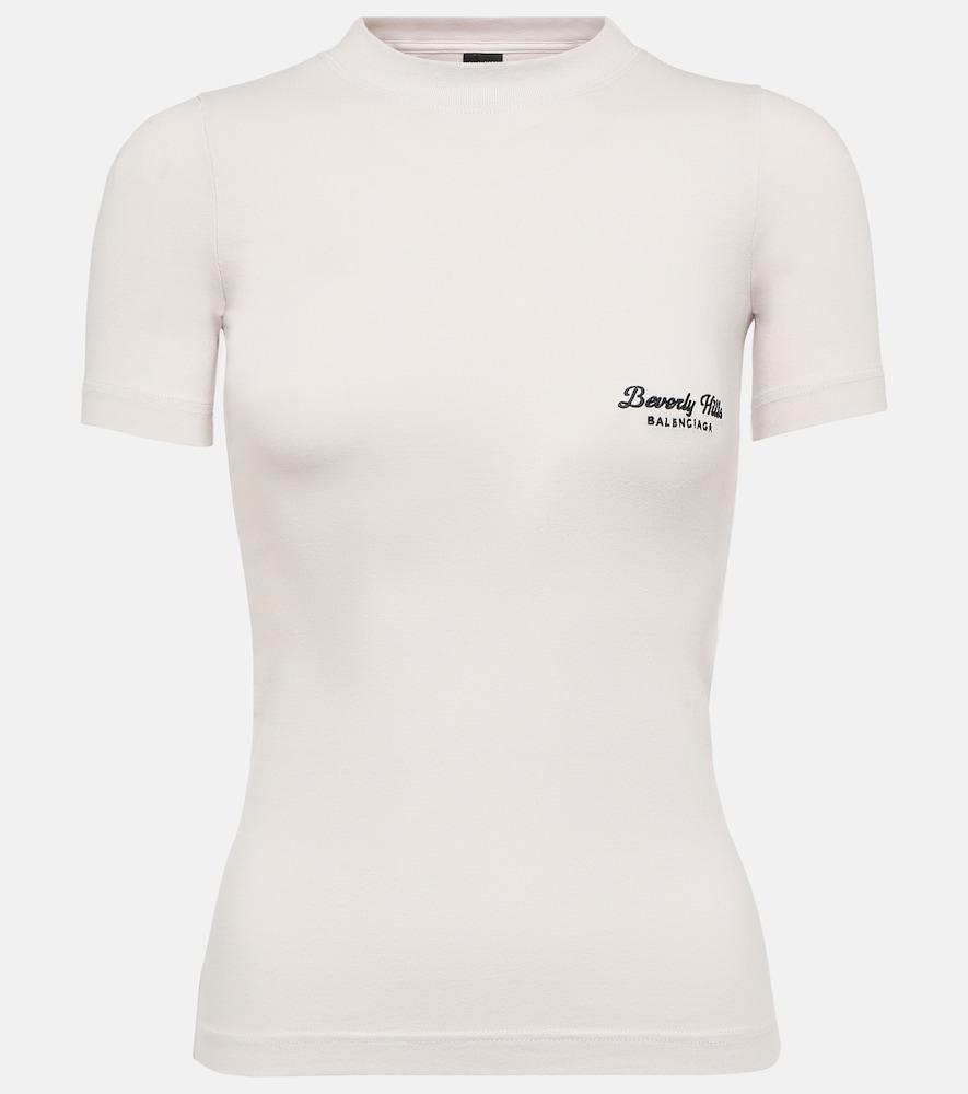 balenciaga beverly hills cotton jersey t