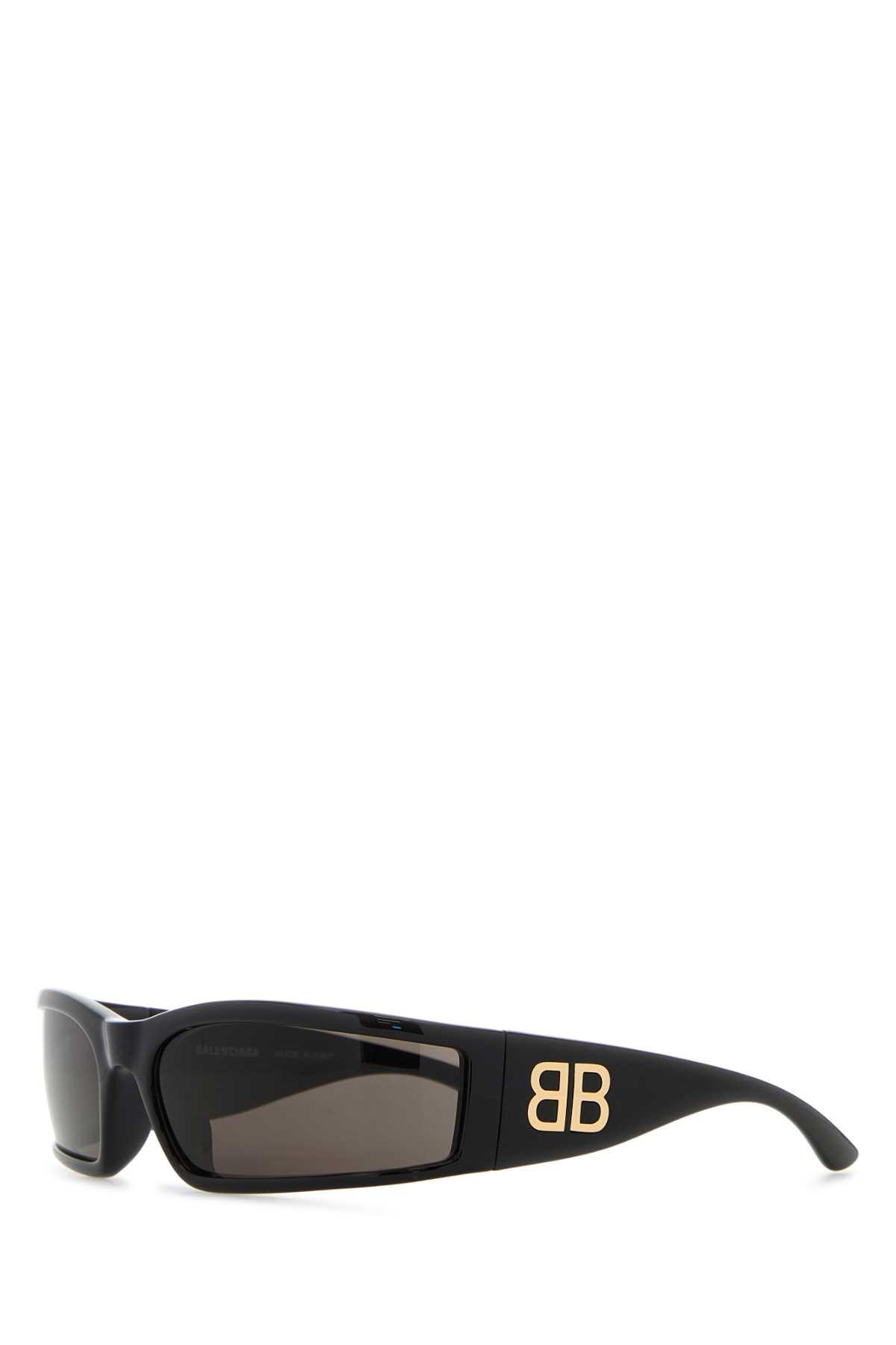 balenciaga black acetate sunglasses