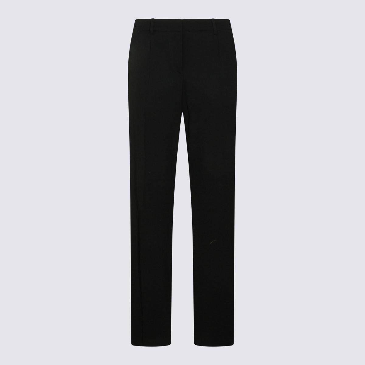 balenciaga black wool pant
