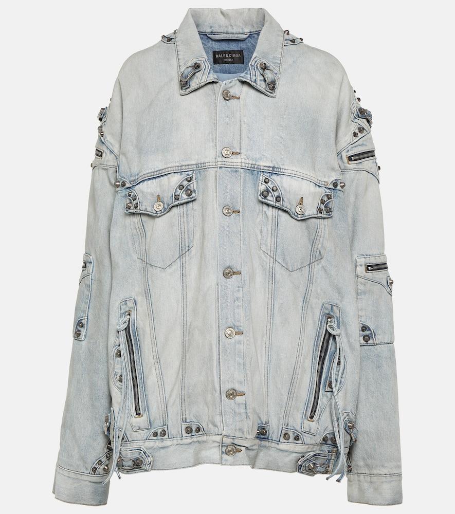 balenciaga cagole oversized denim jacket