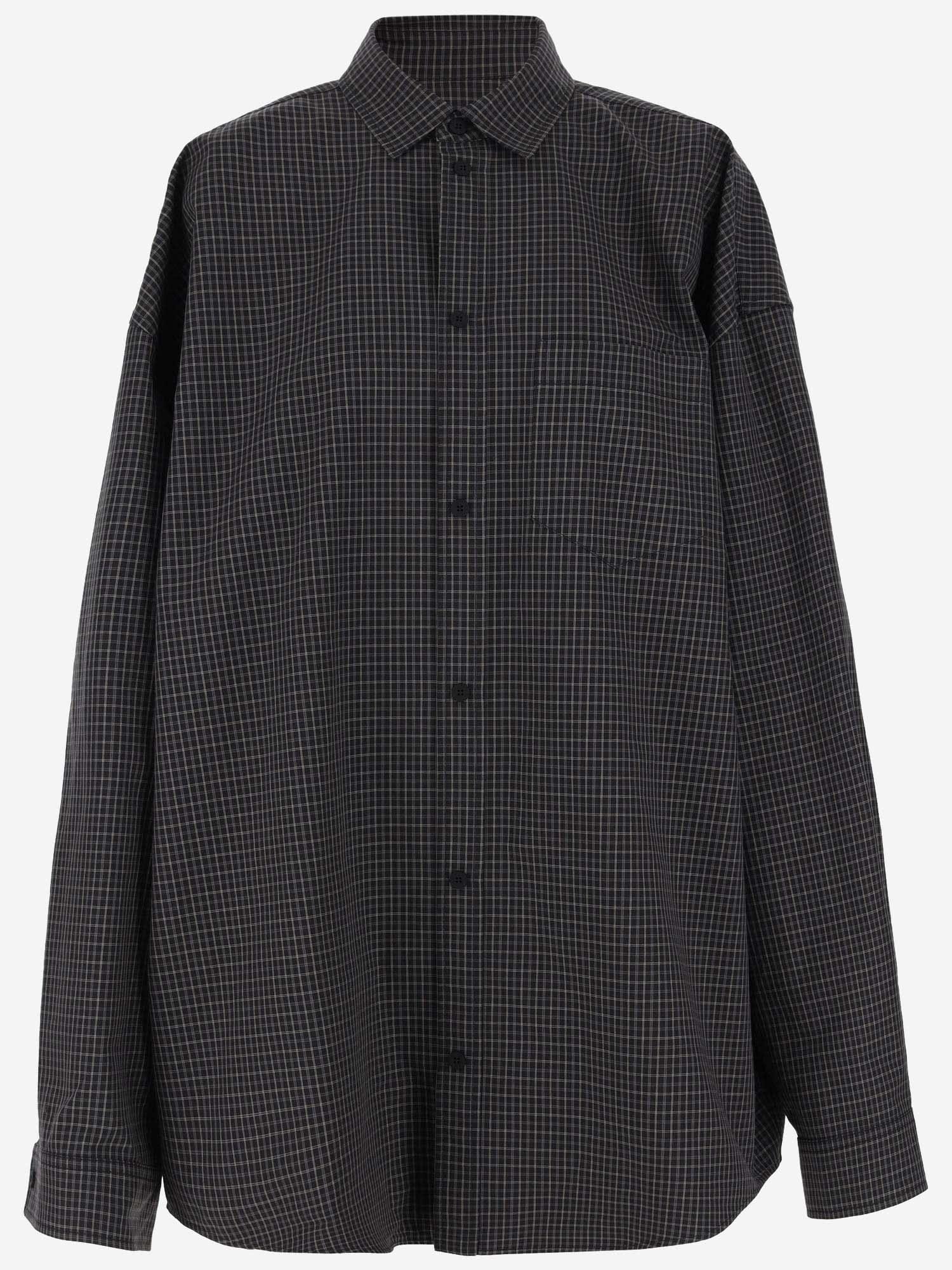 balenciaga checkered overshirt