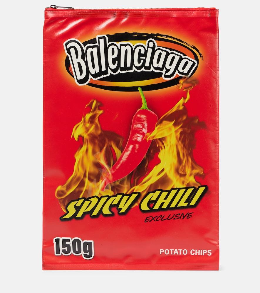 balenciaga chips clutch