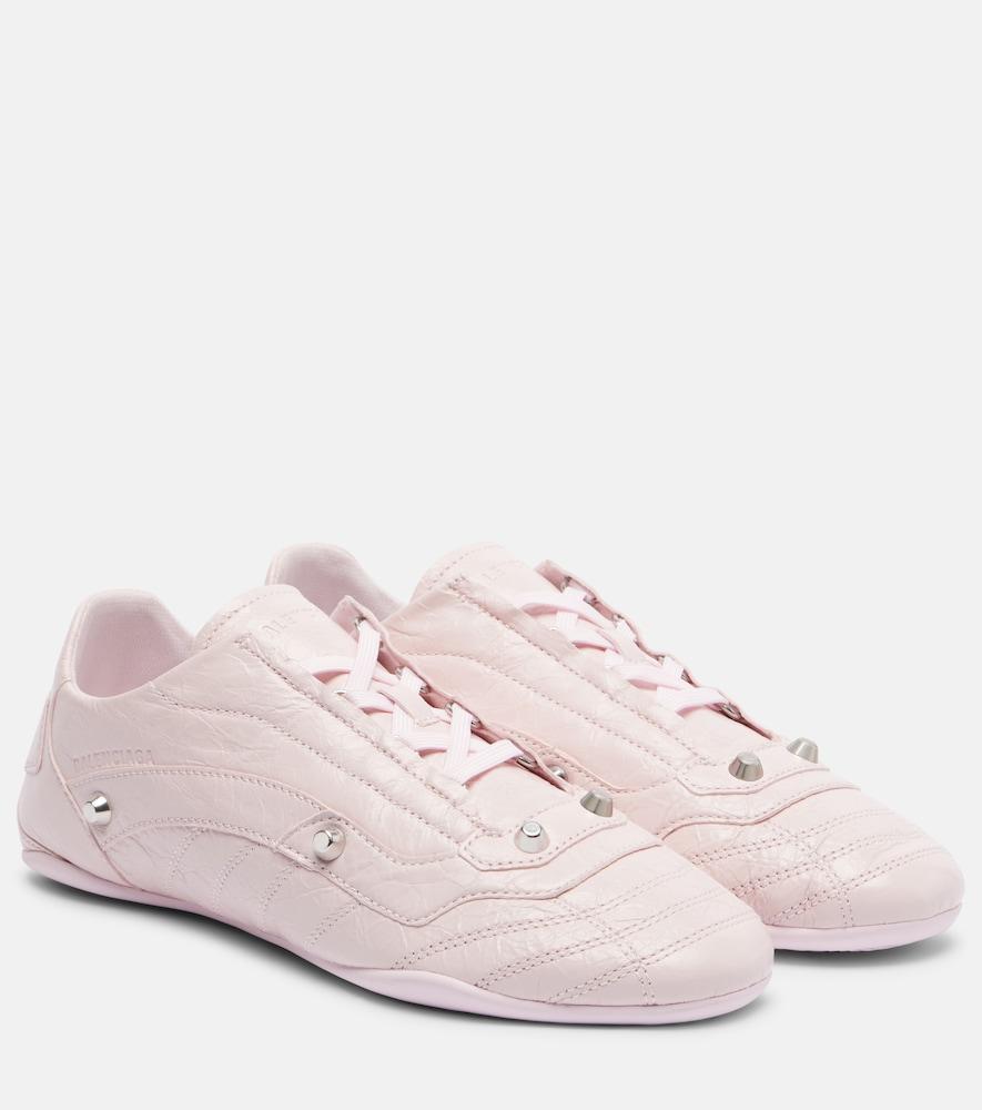balenciaga city leather sneakers
