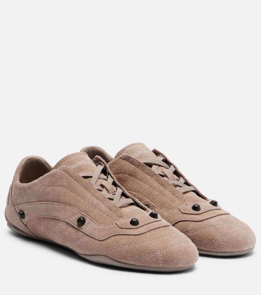 balenciaga city suede sneakers
