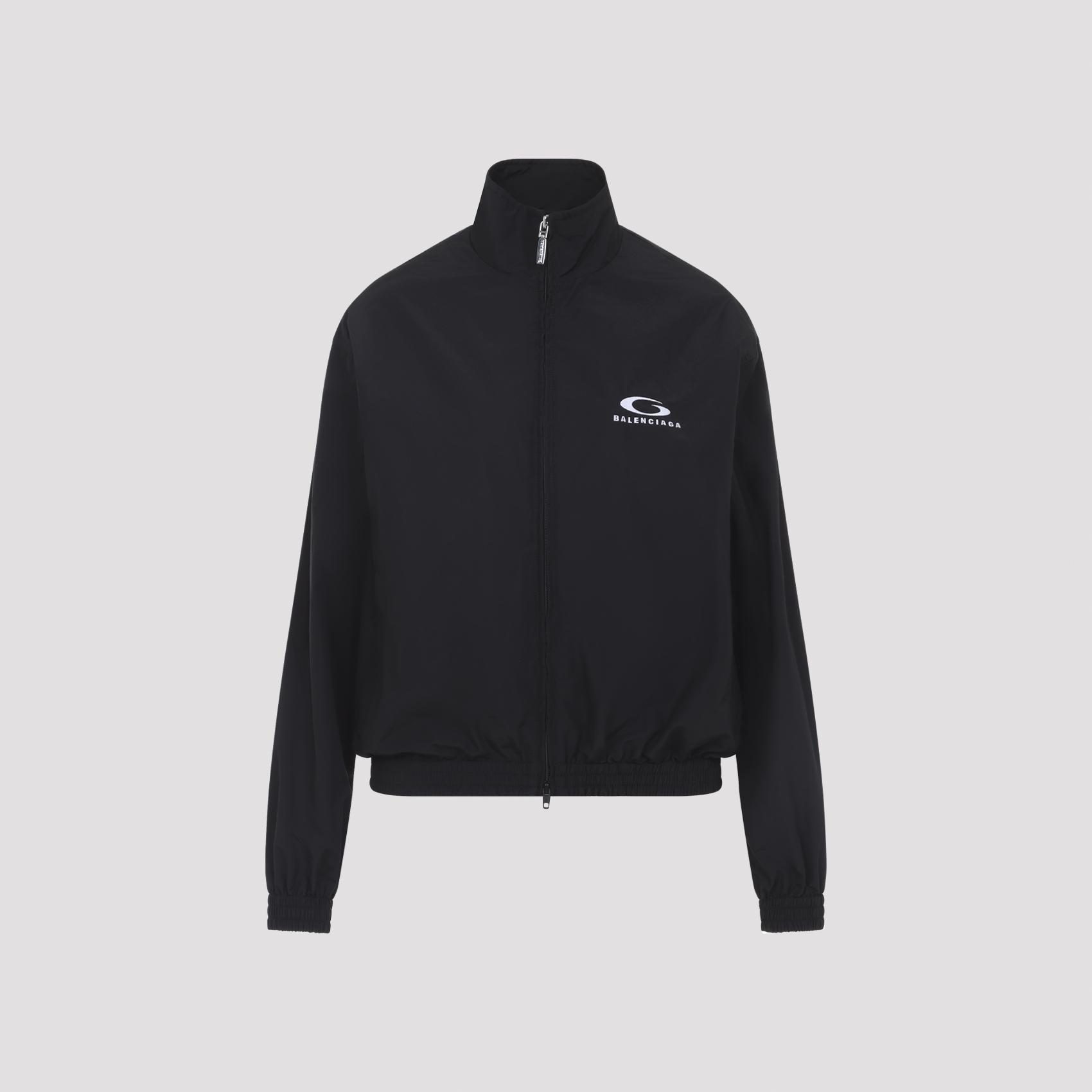balenciaga cotton jacket black polyamide - women