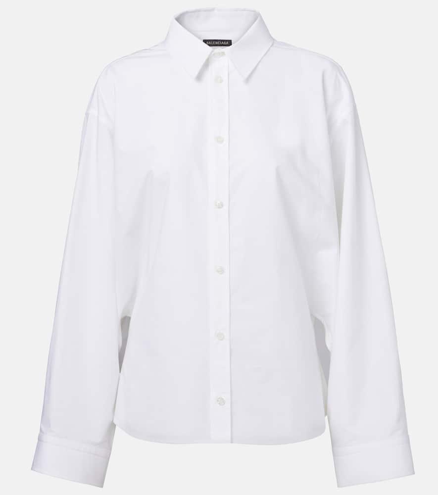 balenciaga cotton poplin shirt