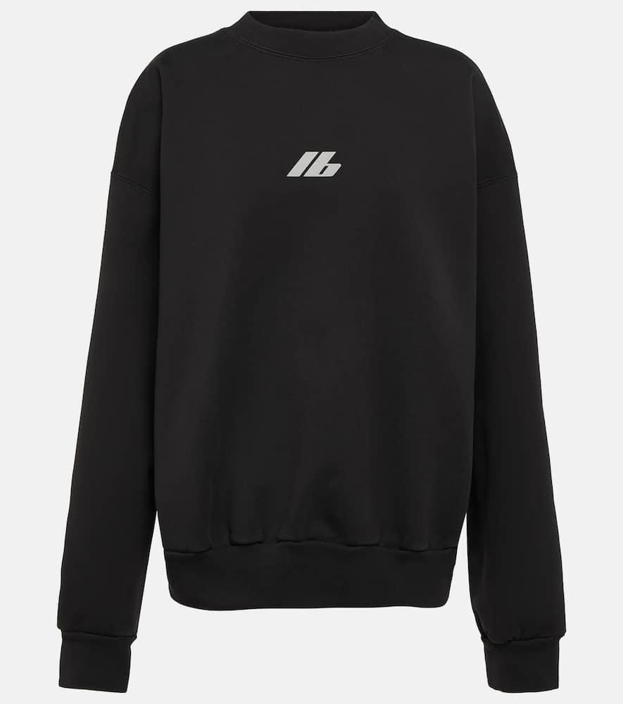 balenciaga crewneck cotton jersey sweatshirt