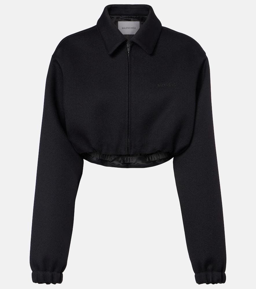 balenciaga cropped blouson jacket