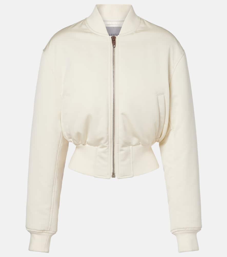 balenciaga cropped bomber jacket