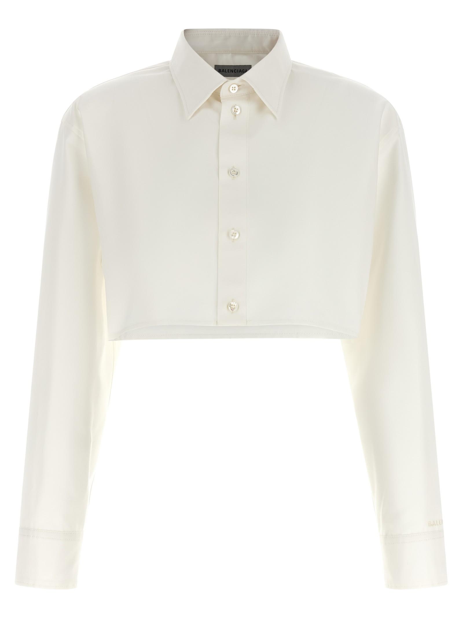 balenciaga cropped shirt