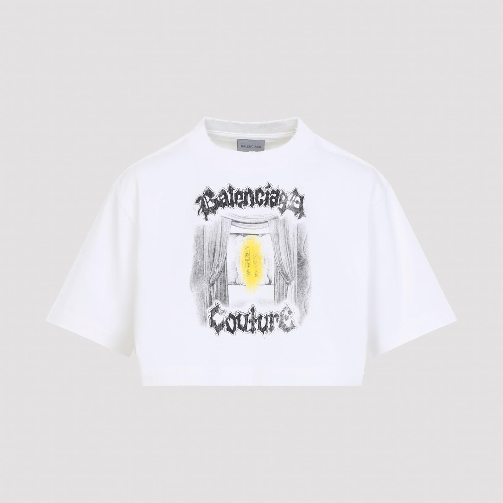 balenciaga cropped t-shirt