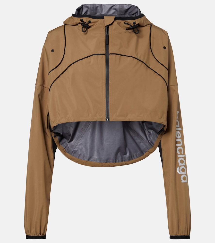 balenciaga cropped taffeta jacket