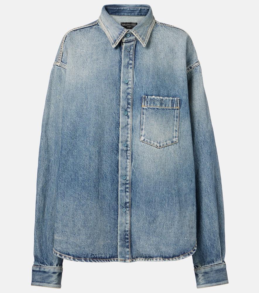 balenciaga denim shirt