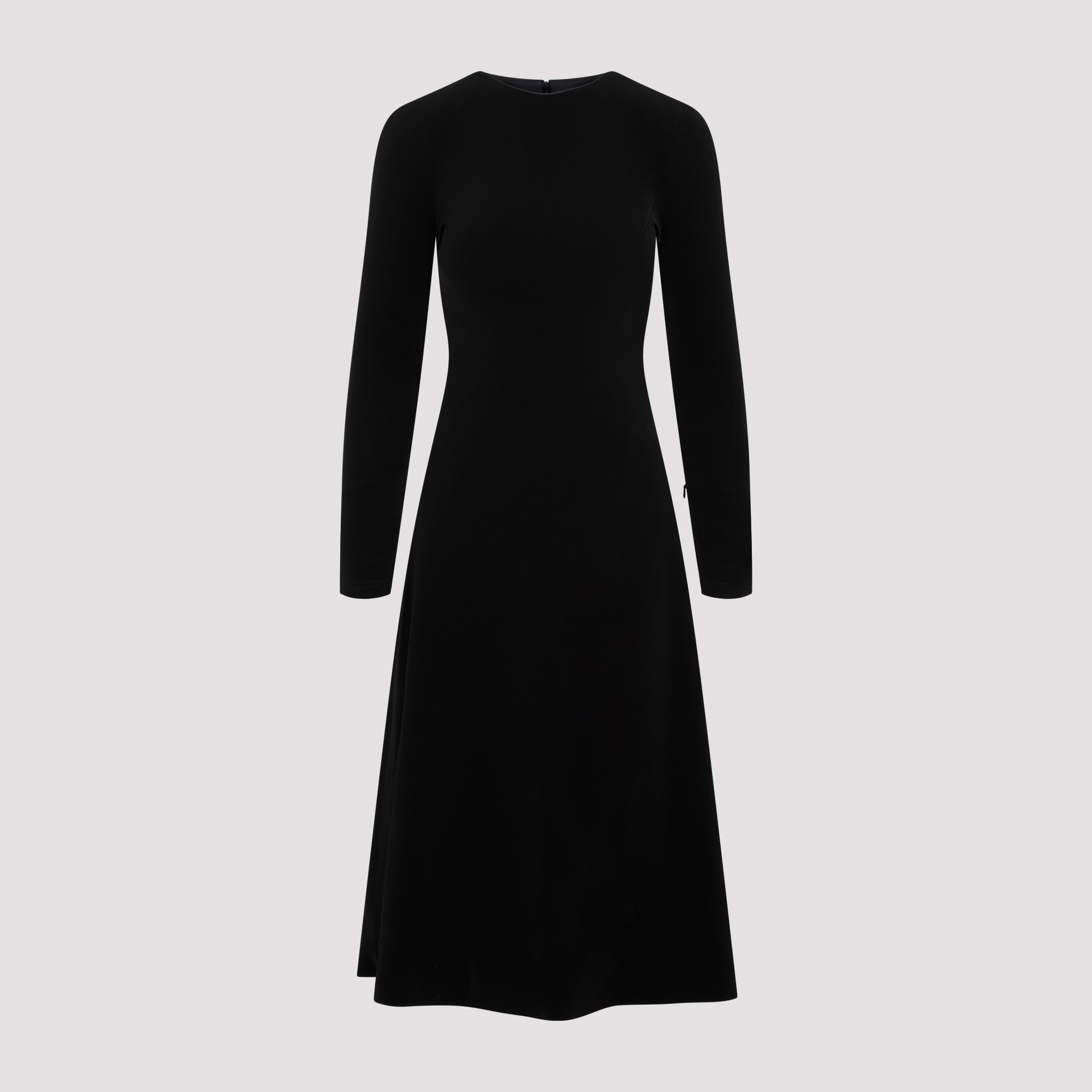 balenciaga dress black polyester elastan - women